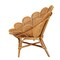 Bali & Pari Blossom Bohemian Honey Rattan Accent Flower Chair 245-13636-ZORO - alternate 2